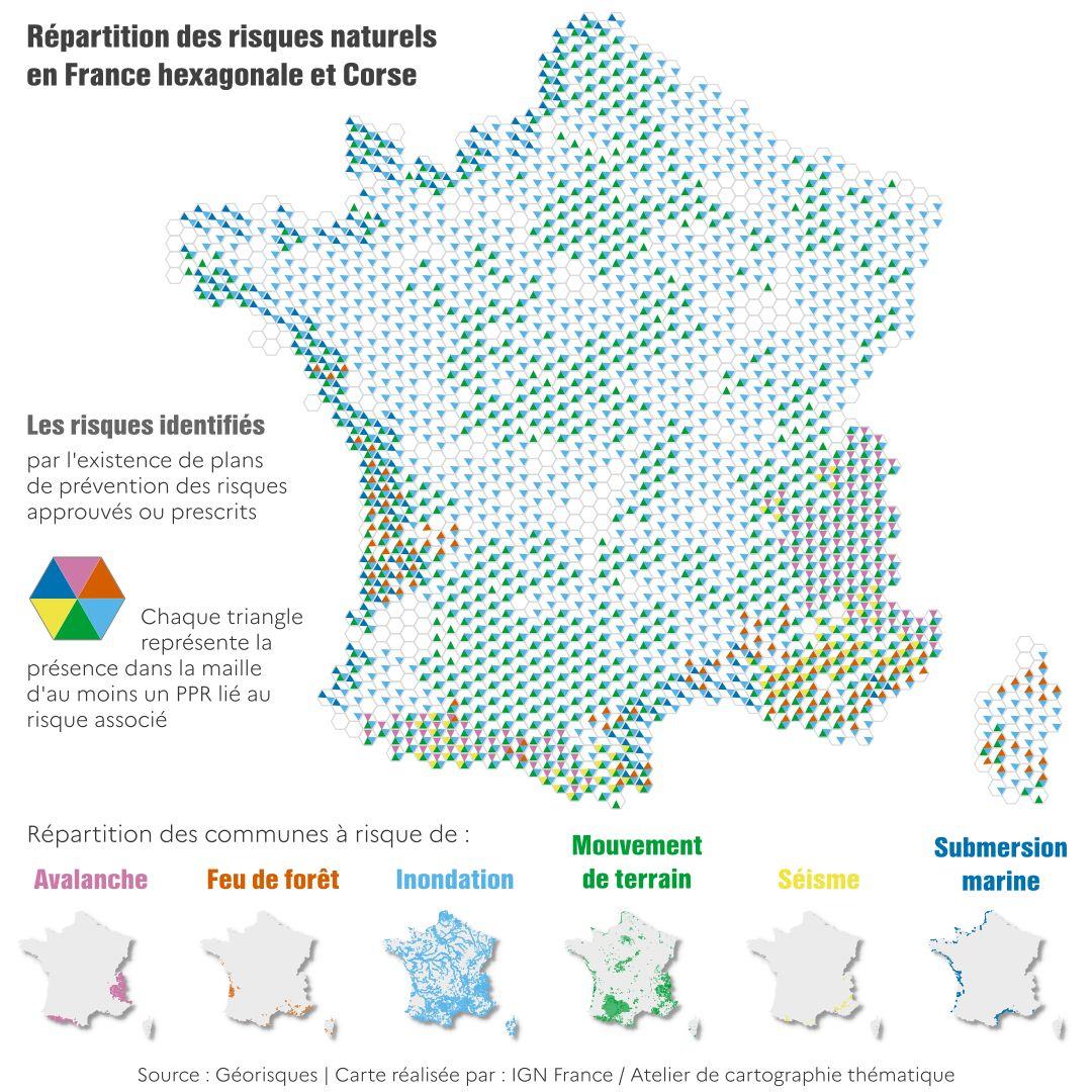 En un clin d'œil, visualisez tous les risques naturels en France