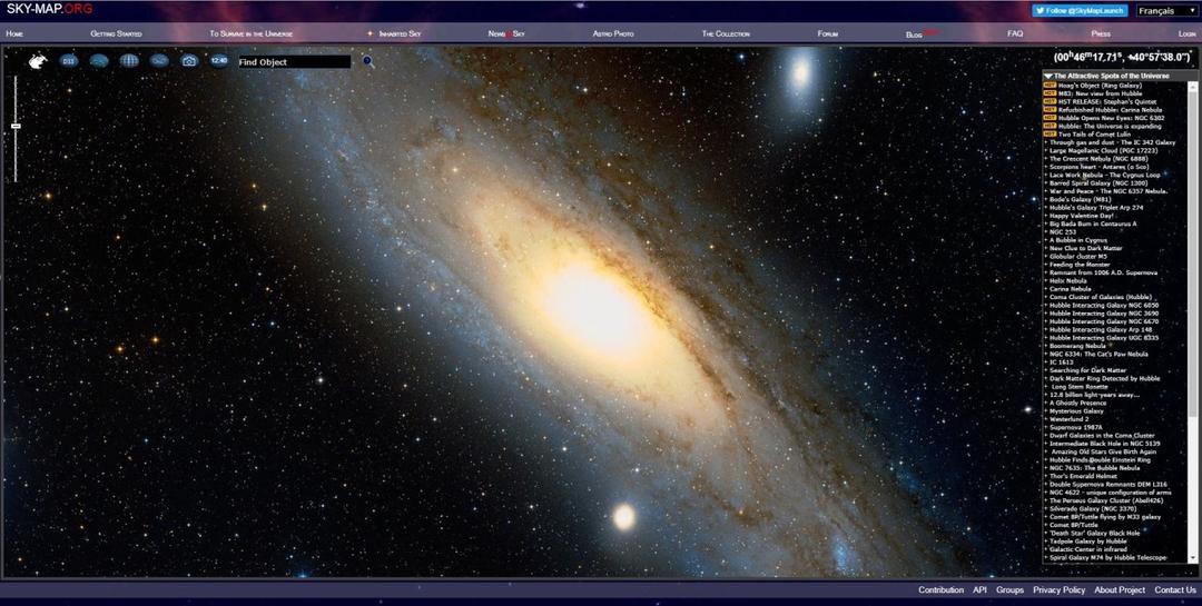 Définition | Sky-map.org : qu'est-ce que c'est ? | Futura tech