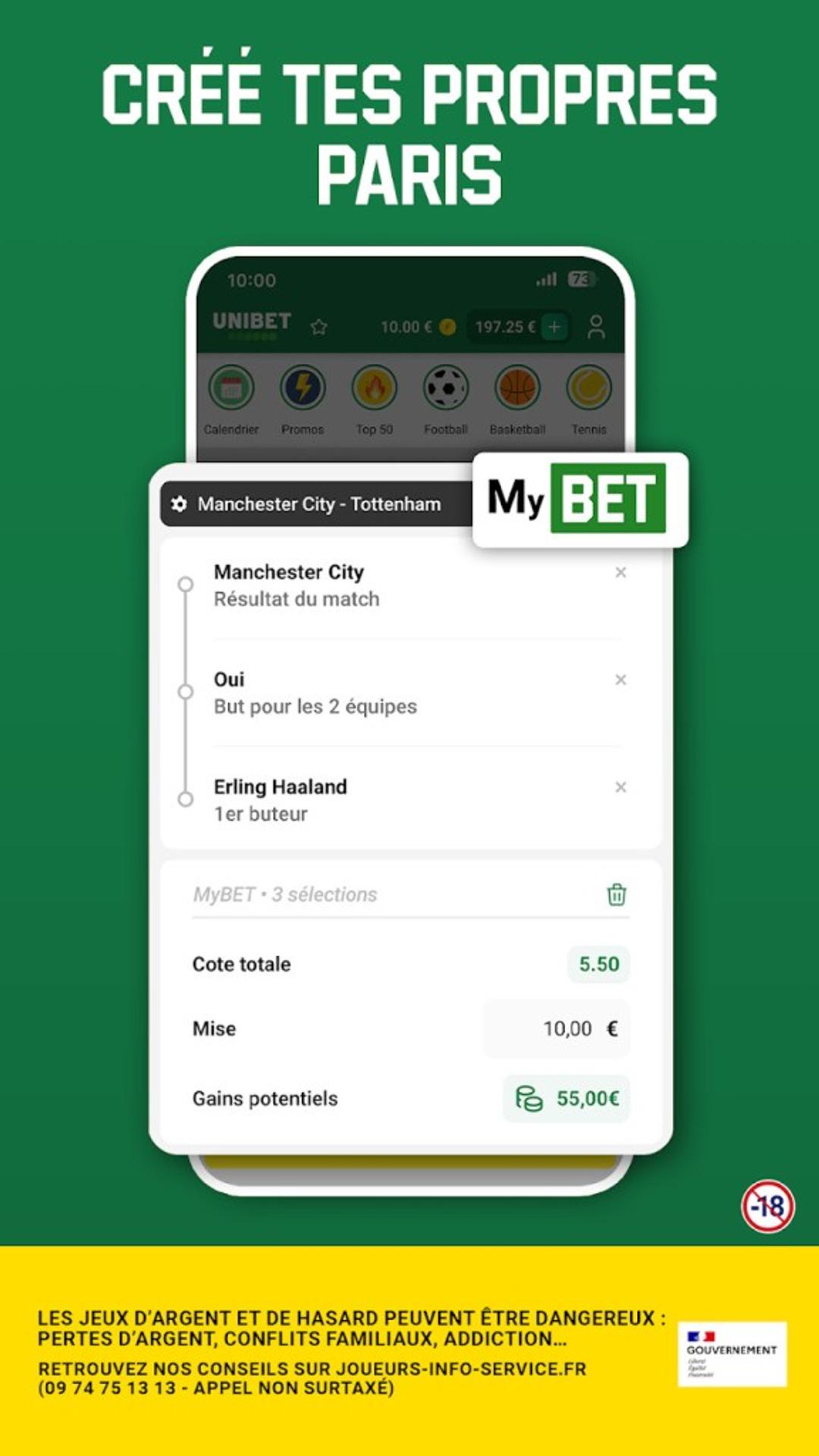 Application Unibet