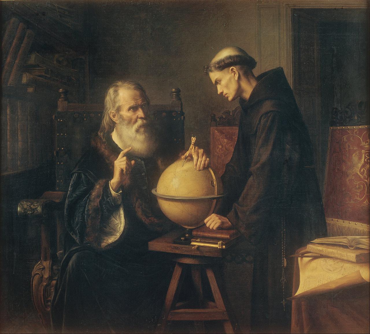 Deux versions de la lettre ayant valu la condamnation de Galilée pour hérésie circulent. Laquelle est la vraie ? © Peinture de Félix Parra, Wikipédia