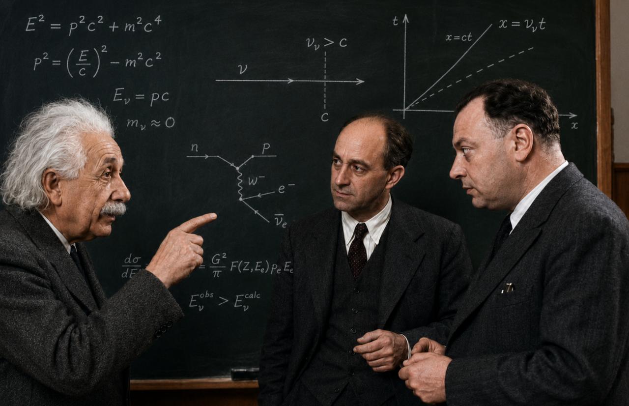25 ans, une bascule : des neutrinos vont-ils vraiment plus vite que la lumière, réfutant Einstein ?