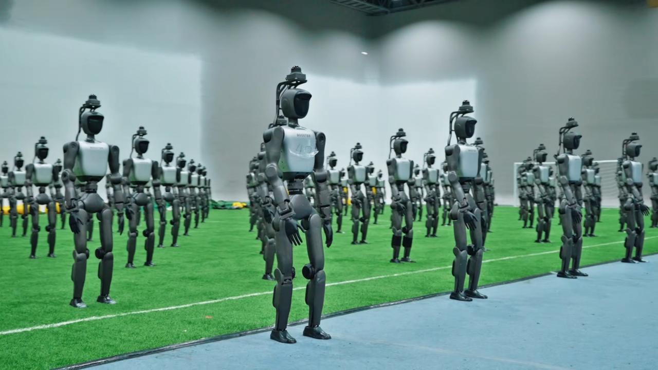 Regardez cette impressionnante armée de robots chinois se préparer pour des Jeux hors norme