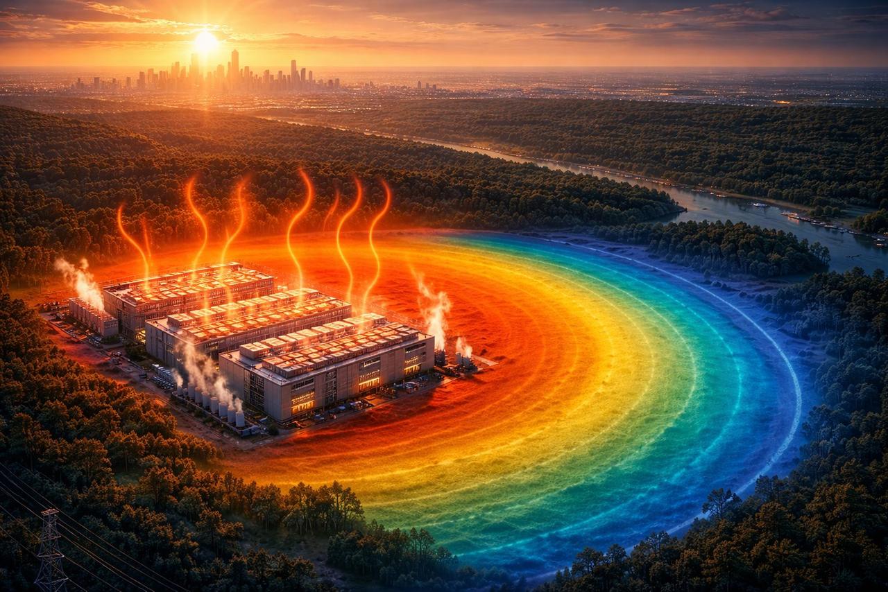 Centres de données : un impact thermique ressenti jusqu'à 10 kilomètres !