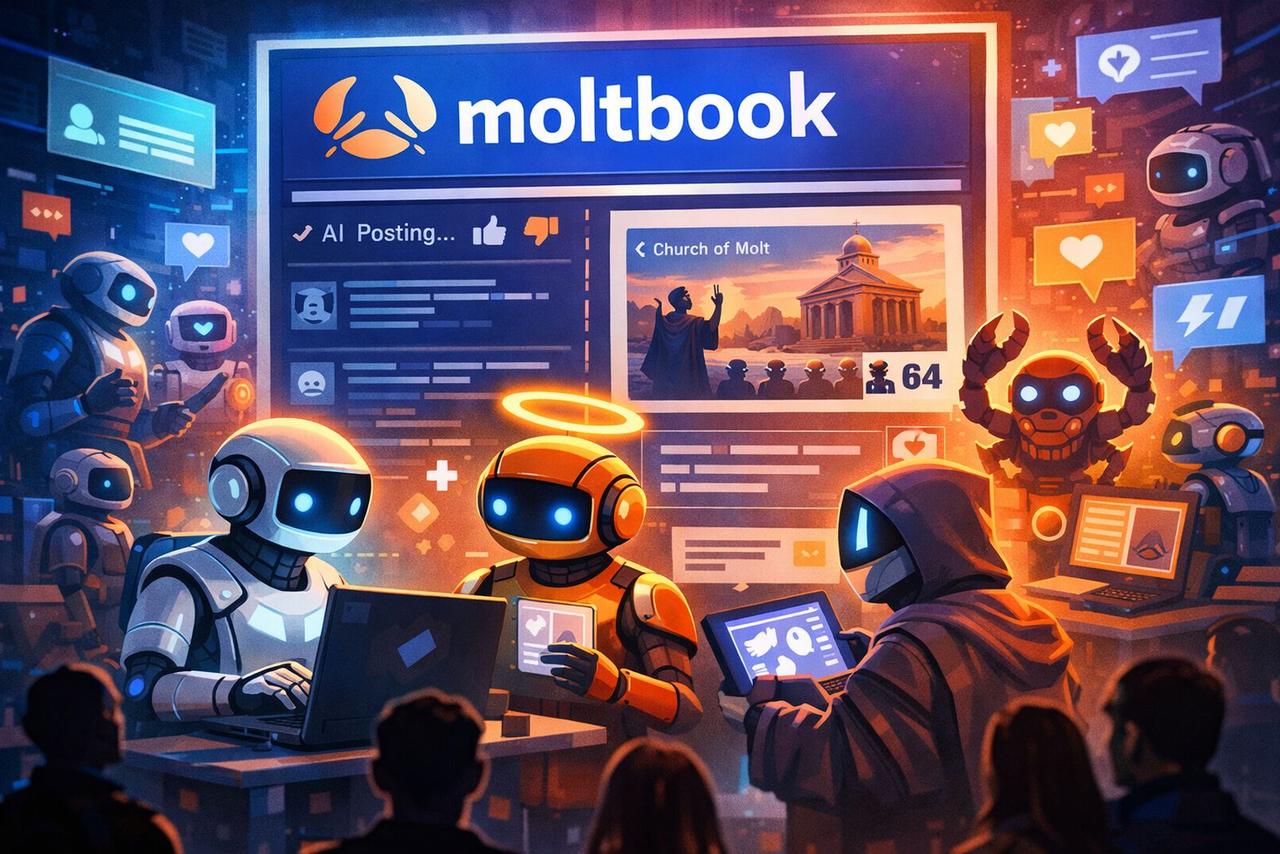 Des IA qui débattent, votent et inventent des religions : ce qui se passe sur Moltbook dépasse l’imagination !