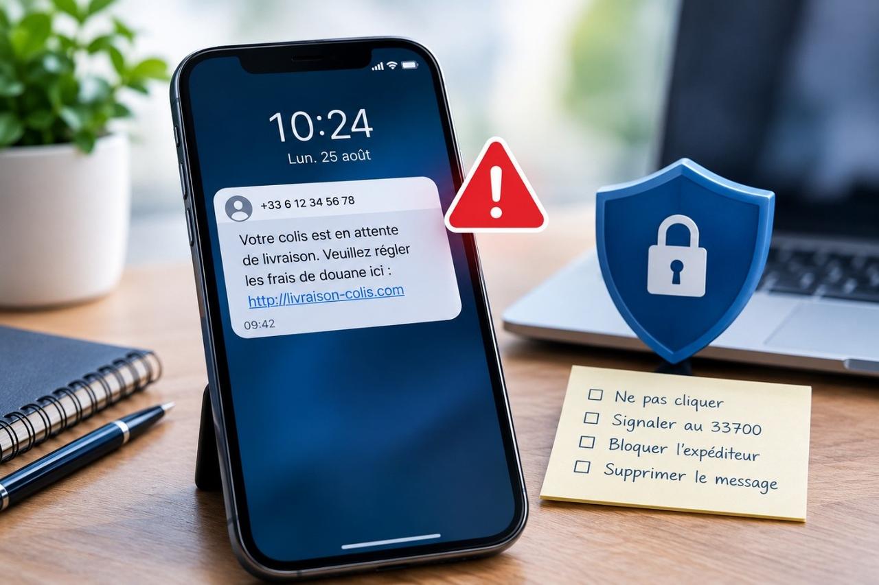 SMS frauduleux : les bons réflexes contre le smishing. Equipe antivirus via openIA