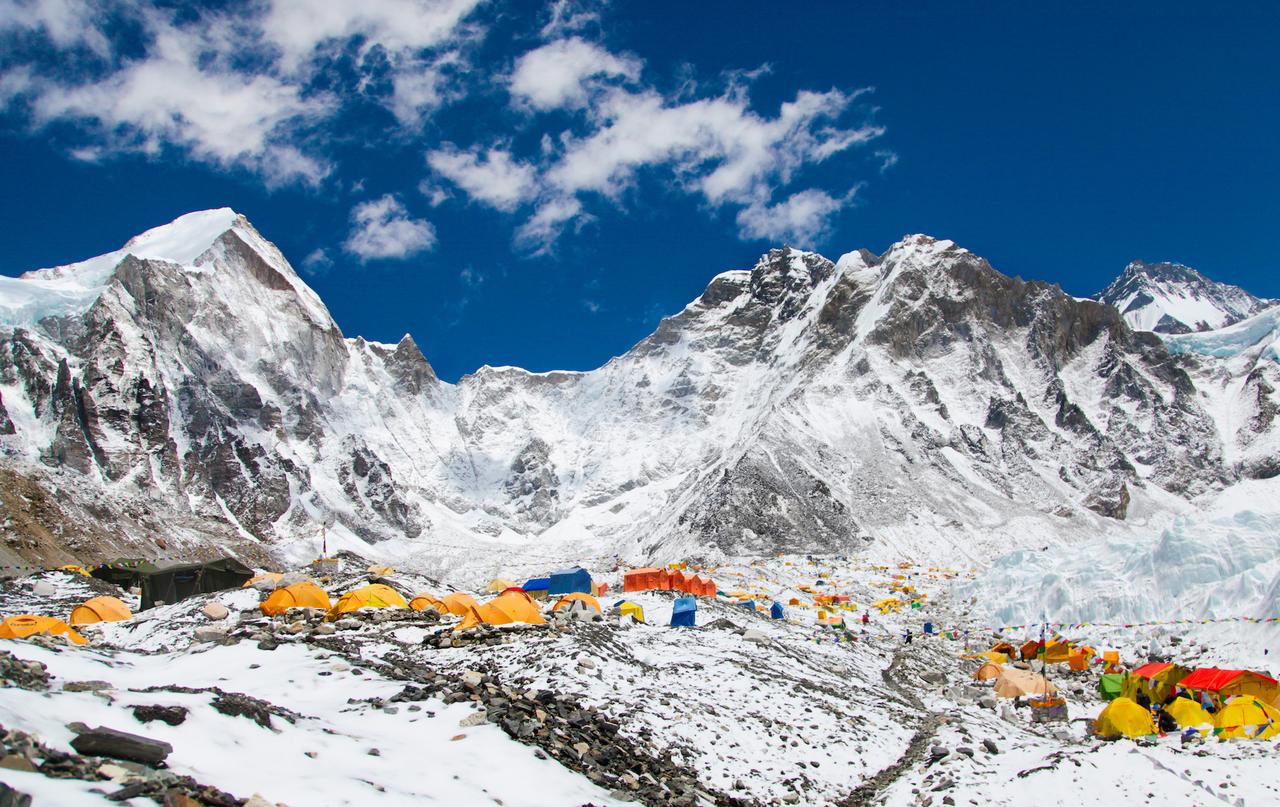 Kala Pattar et camp de base de l'Everest - Népal, image size:1280x807