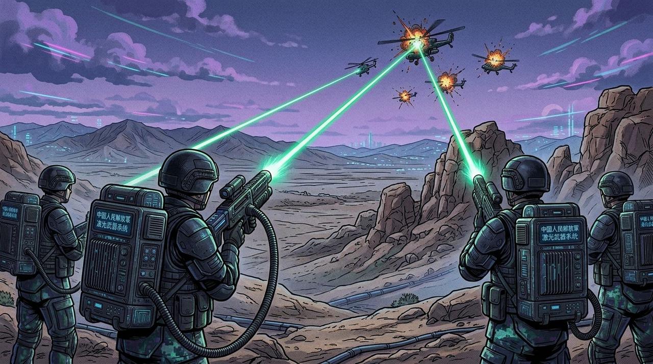 Ce n’est plus seulement de la science-fiction : la Chine dévoile un laser portable anti-drones pour ses soldats