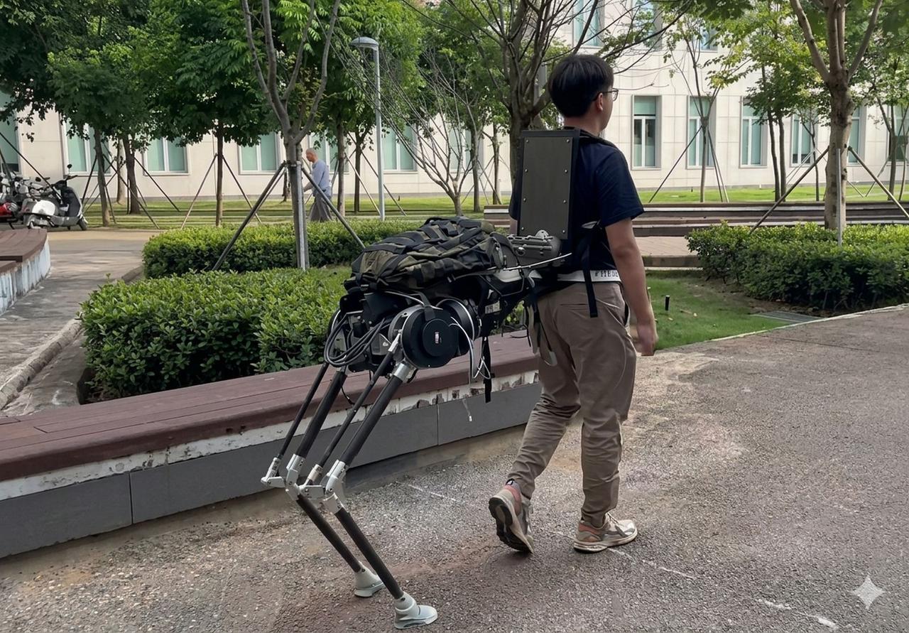 Votre sac à dos est trop lourd ? Ce robot vous transforme en centaure bionique