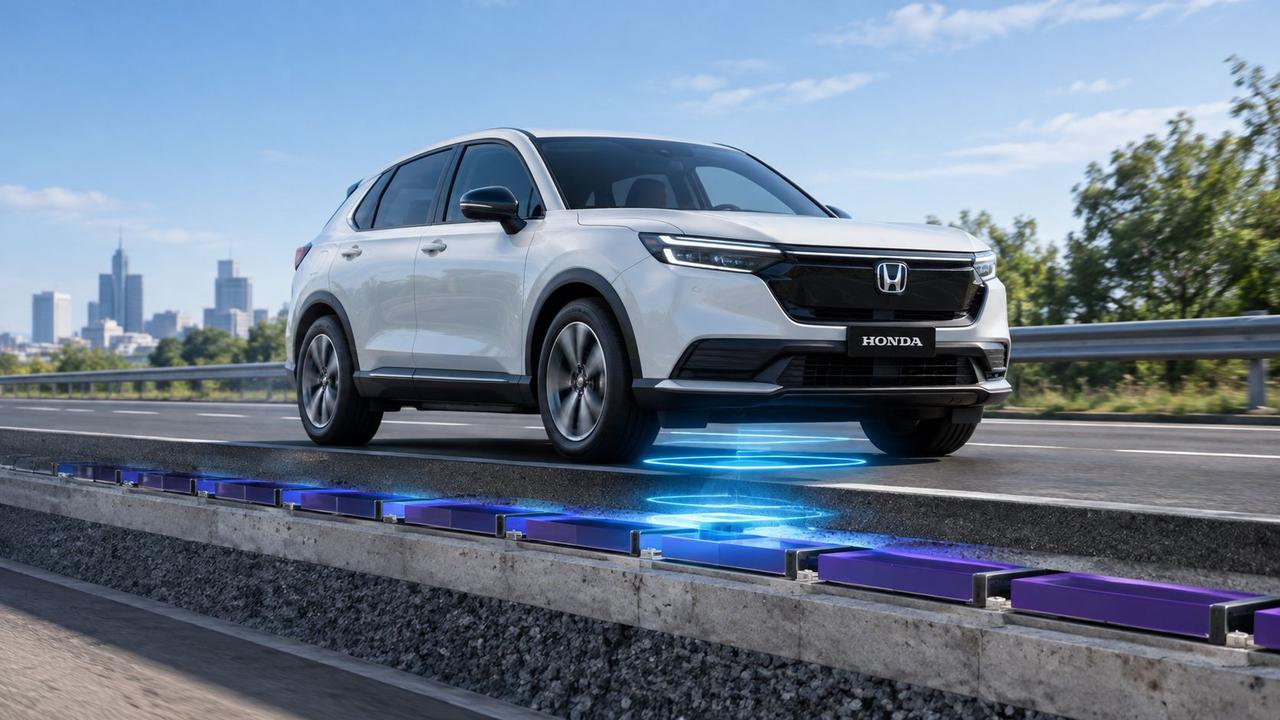 Cette route envoie jusqu’à 150 kW aux véhicules qui roulent dessus : Honda va faire un test grandeur nature