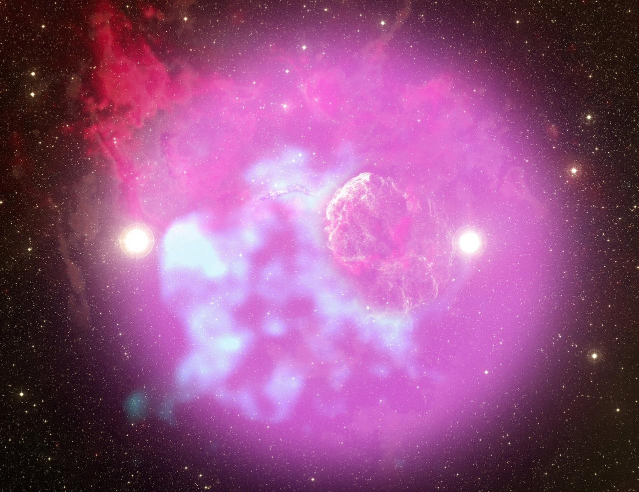 C'est du jamais-vu : on a découvert une supernova « binaire » !