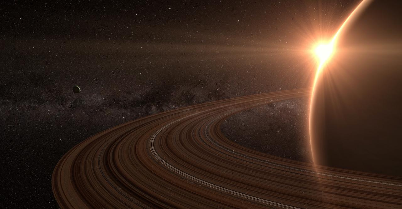 Une collision géante aurait donné naissance à Titan et changé Saturne pour toujours