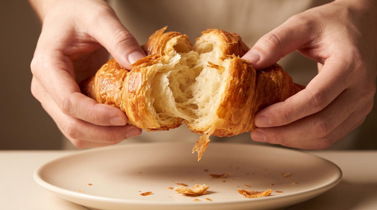 Il semble tout juste sorti du four, mais ce croissant « frais » a peut-être été congelé il y a 6 mois, et c’est légal