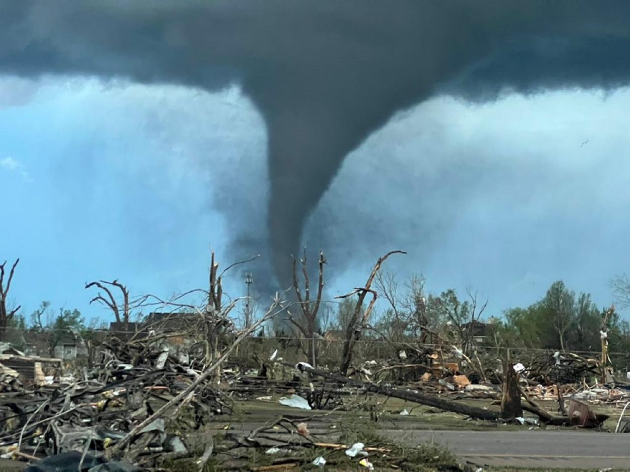 Avertissement De Tornade De Signe Du Kansas Illustration de Vecteur