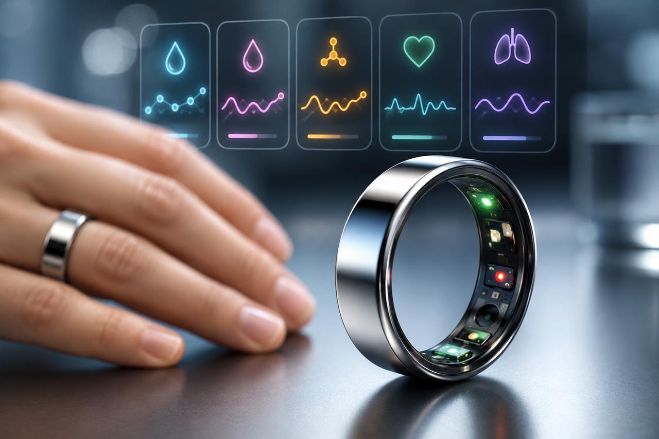 Cette bague va beaucoup plus loin que les modèles actuels : elle analyse ce qui se passe dans votre corps grâce à votre sueur