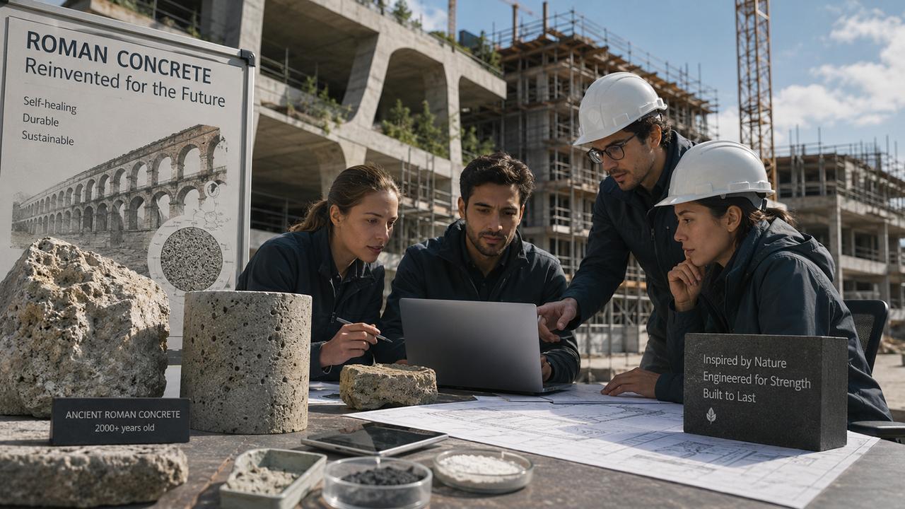 Les Romains savaient fabriquer un béton qui se répare : leur recette revient pour faire durer nos constructions !
