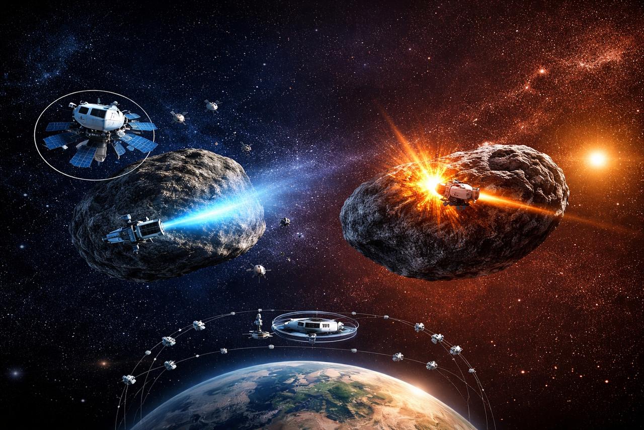 Jeff Bezos veut protéger la Terre des astéroïdes : voici les deux armes sur lesquelles il mise pour les dévier