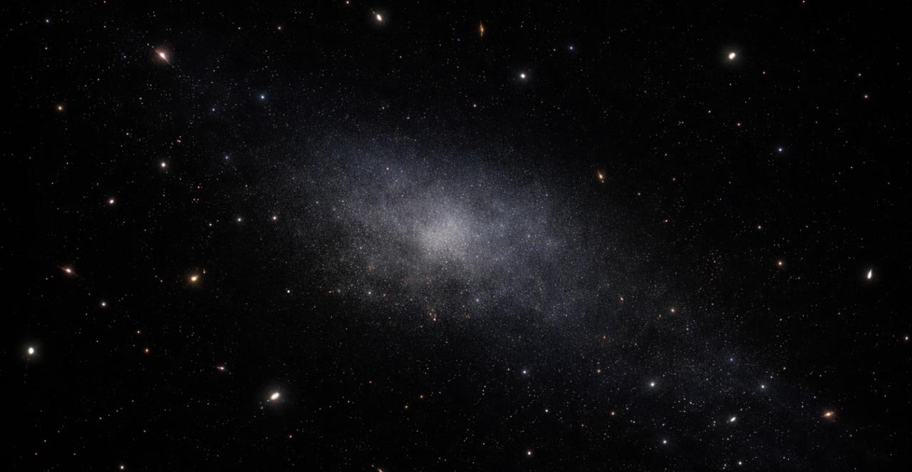 Hubble révèle une énigmatique galaxie composée presque uniquement de matière noire !
