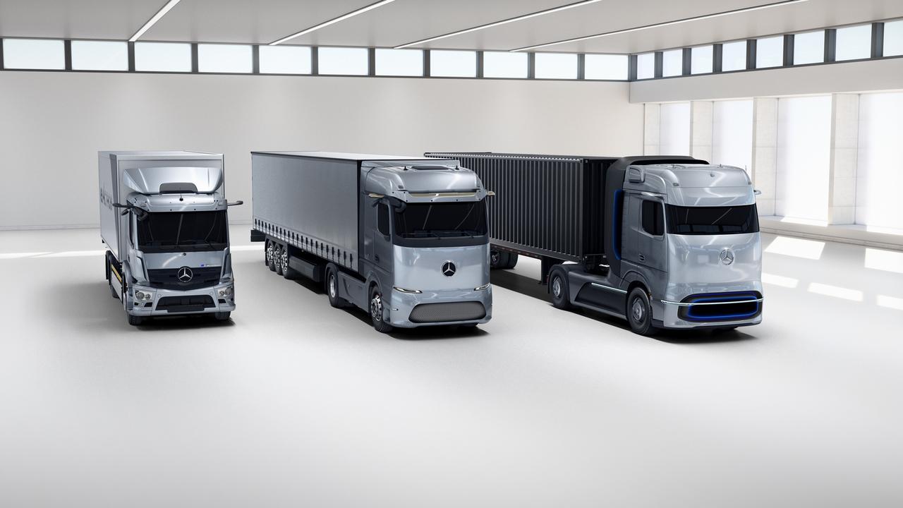 Mercedes-Benz dévoile son camion électrique longue distance et un concept  de camion à hydrogène liquide, image size:1280x720
