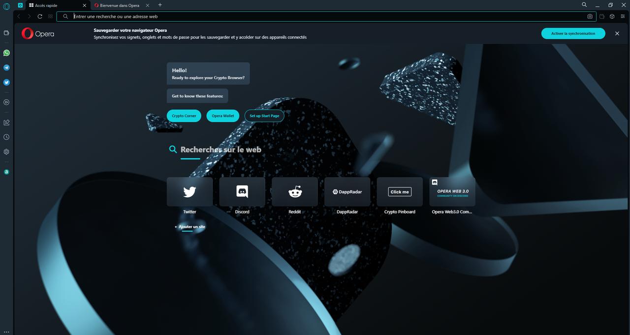 Opera Crypto Browser, le navigateur dédié aux cryptomonnaies et au Web3
