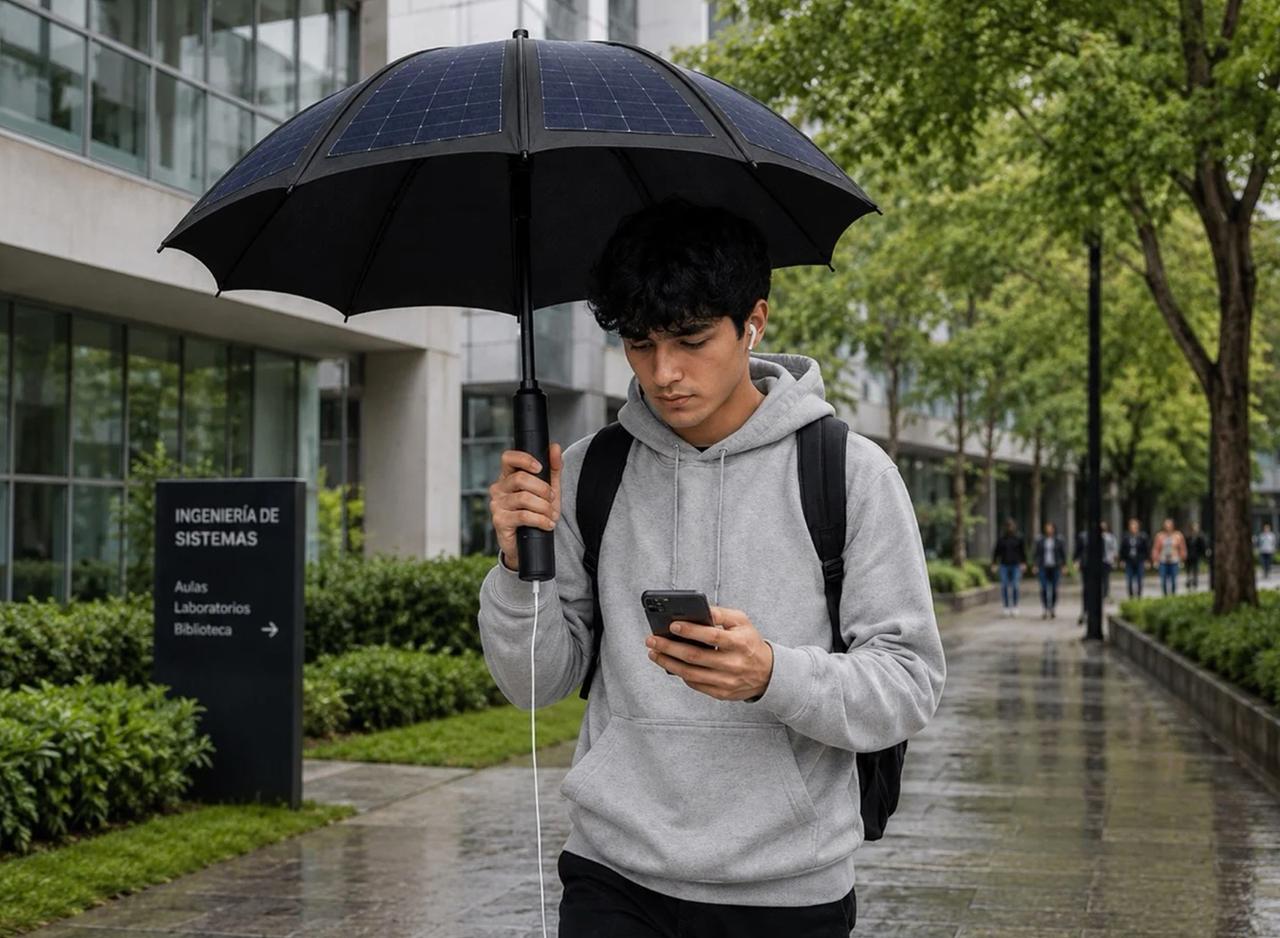 Une étudiante a conçu un parapluie qui produit de l’électricité : la prouesse tient dans sa toile !