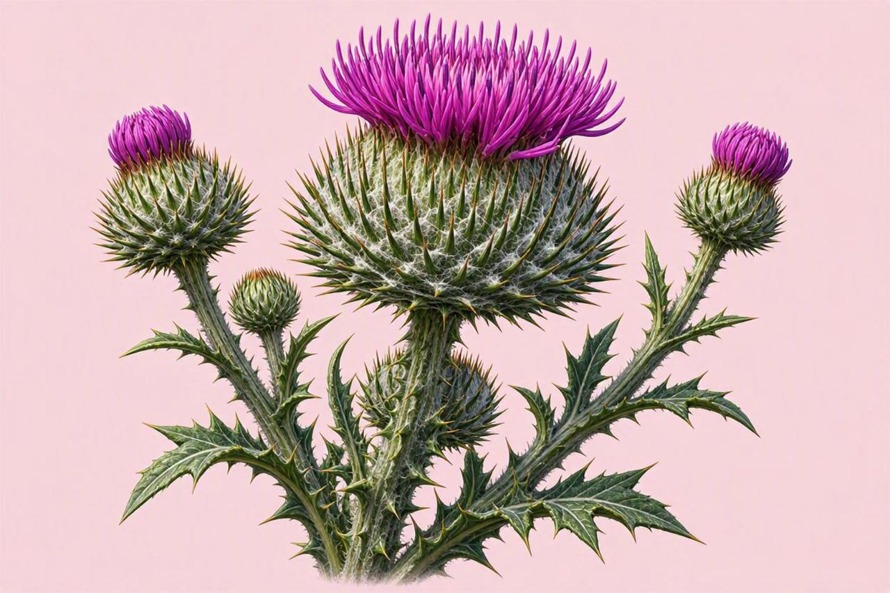 La plante de la semaine : hérissée d’épines et coiffée de pourpre, elle attire tous les regards
