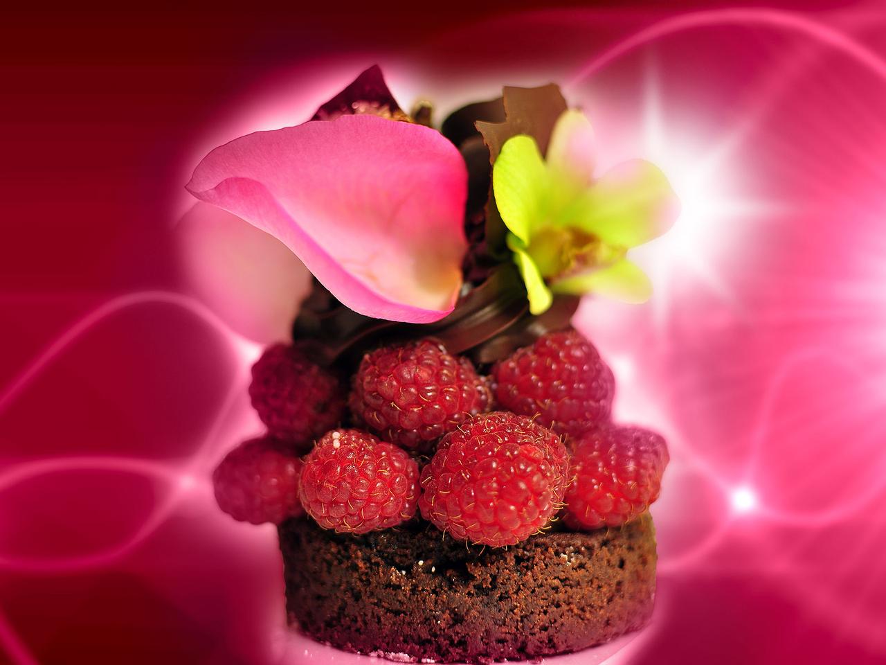 Savoureux moelleux chocolat-framboise, image size:1280x960