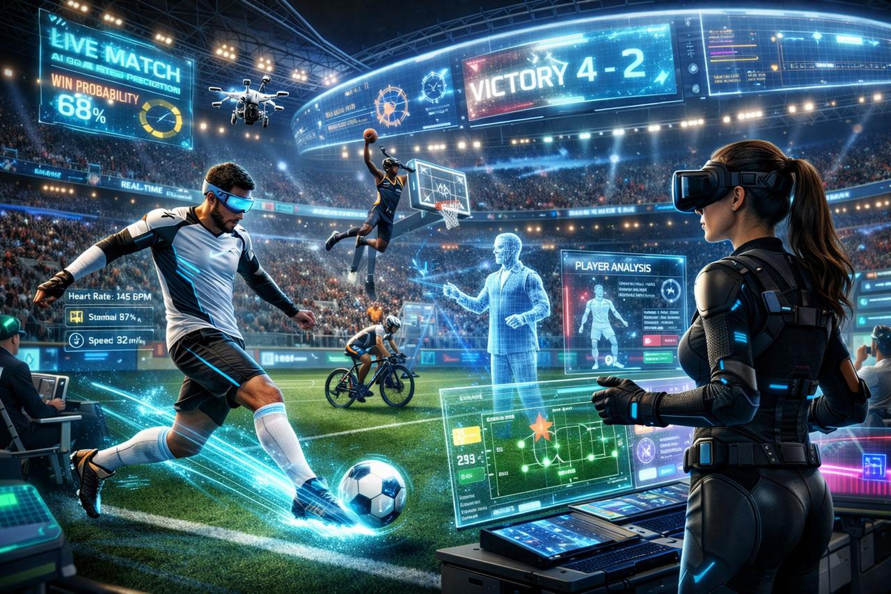 IA, blockchain, chaleur extrême : les trois forces qui vont détruire et reconstruire le sport d'ici 2050