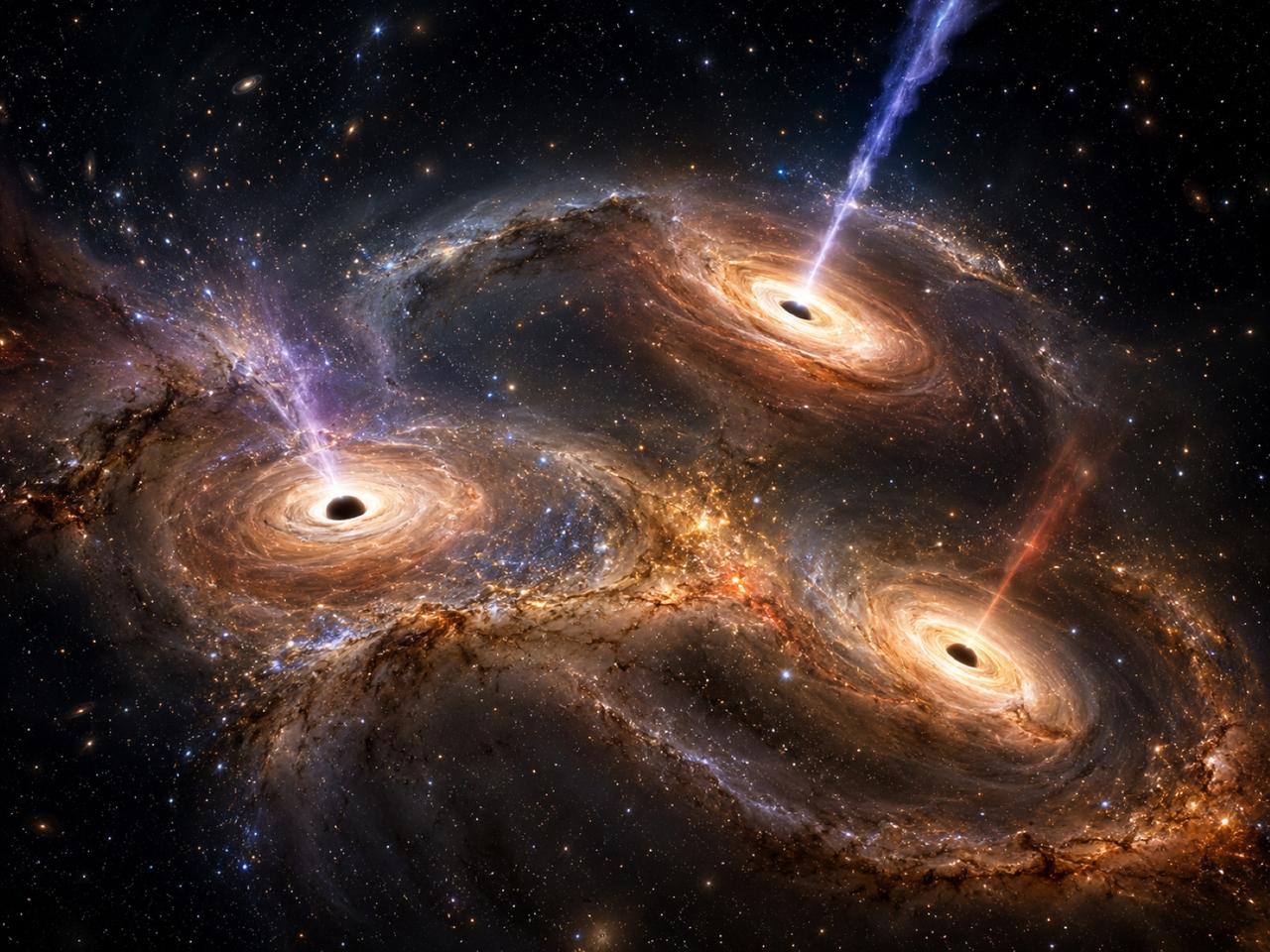 La première preuve vient de tomber : ce trio de trous noirs géants résout enfin un mystère de l’Univers