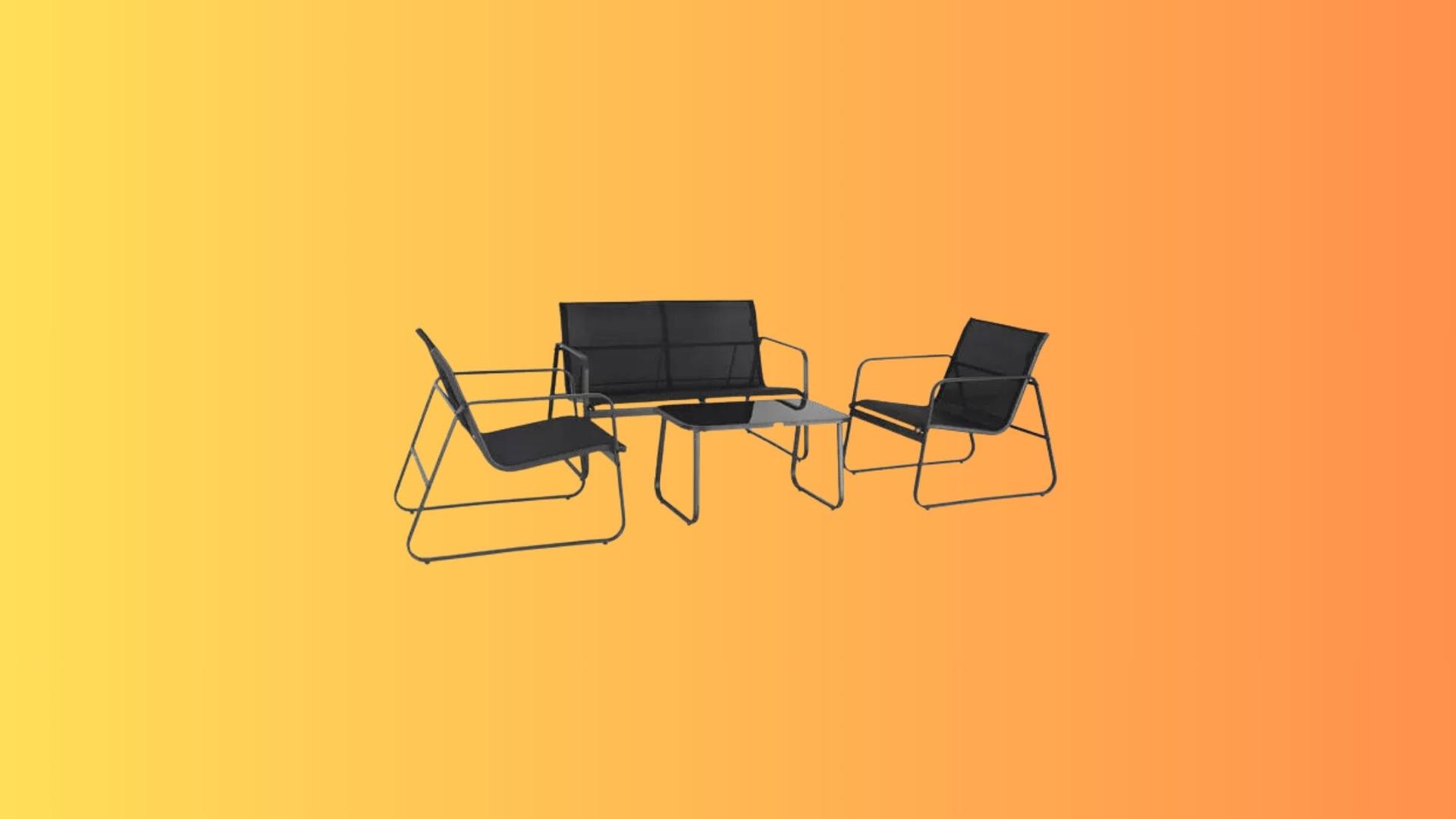 Cdiscount lâche une offre canon sur ce salon de jardin très moderne pendant les soldes