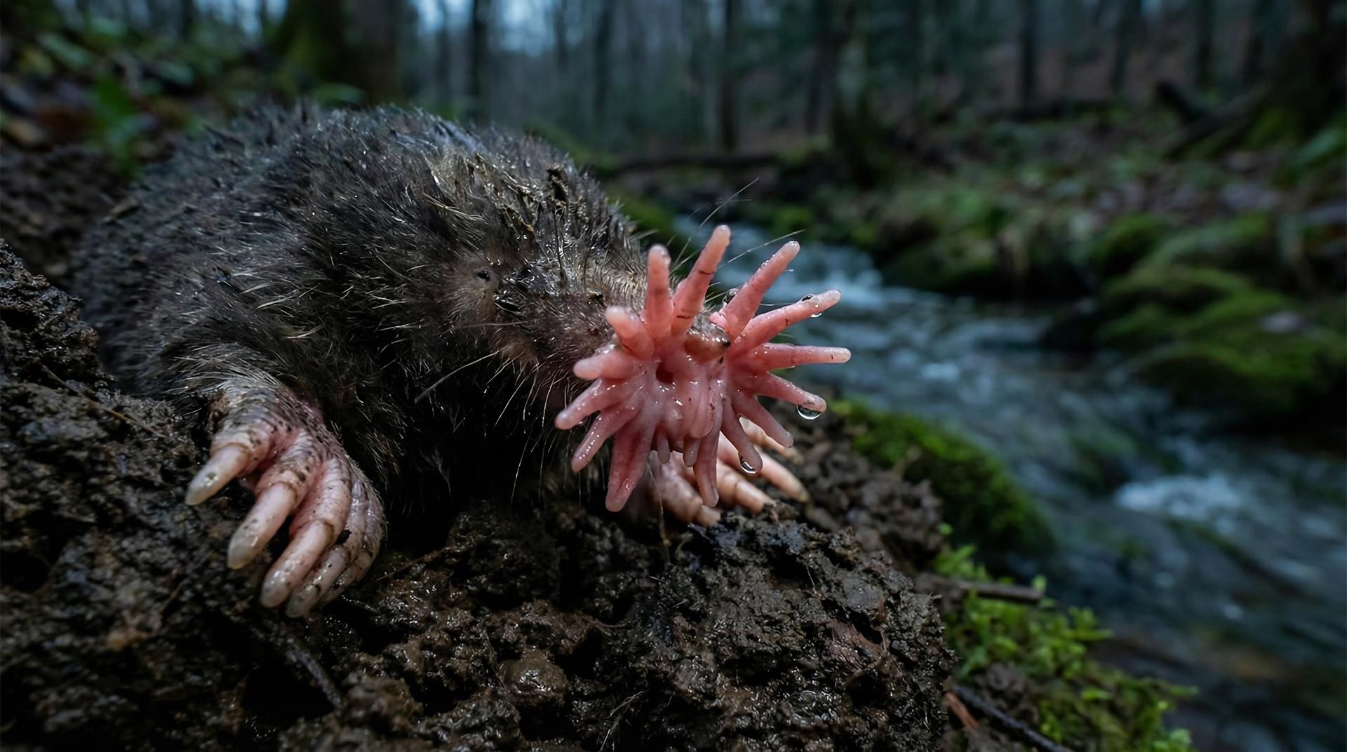 Le condylure étoilé peut sentir sous l'eau !