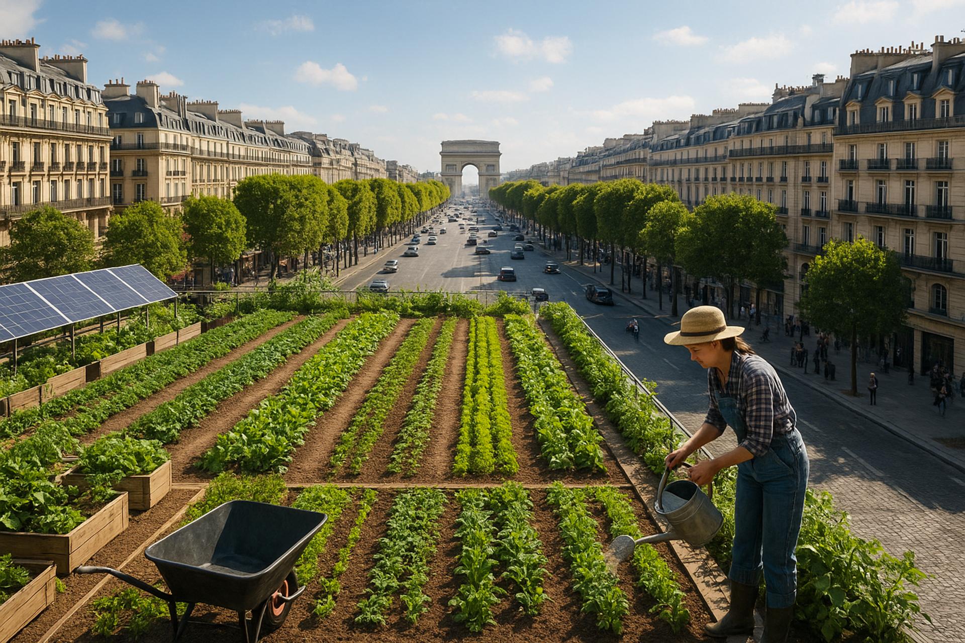 Paris en 2050 : toits, friches, parkings… la ville transformée en immense zone agricole