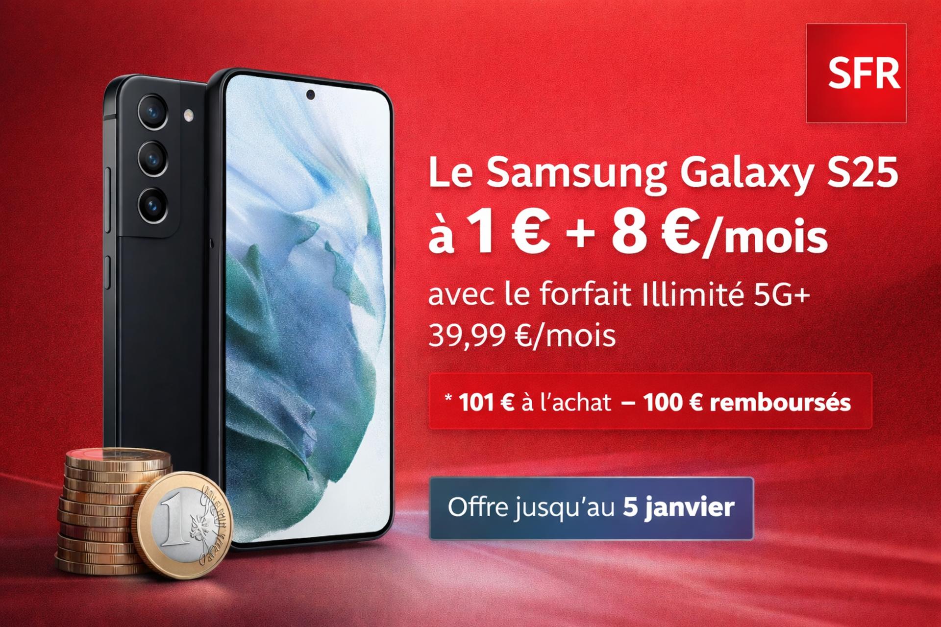 Galaxy S25 chez SFR : un très grand smartphone à un prix minuscule