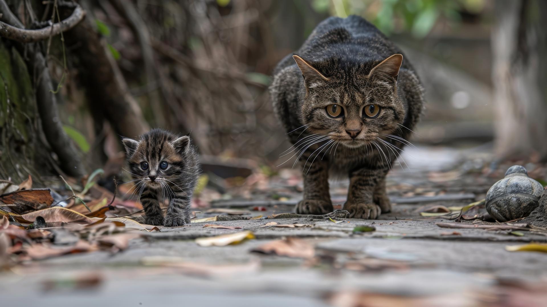 Un chat des Andes, l’un des plus menacés au monde, surpris avec son chaton : préparez-vous à fondre (et à comprendre l’urgence)