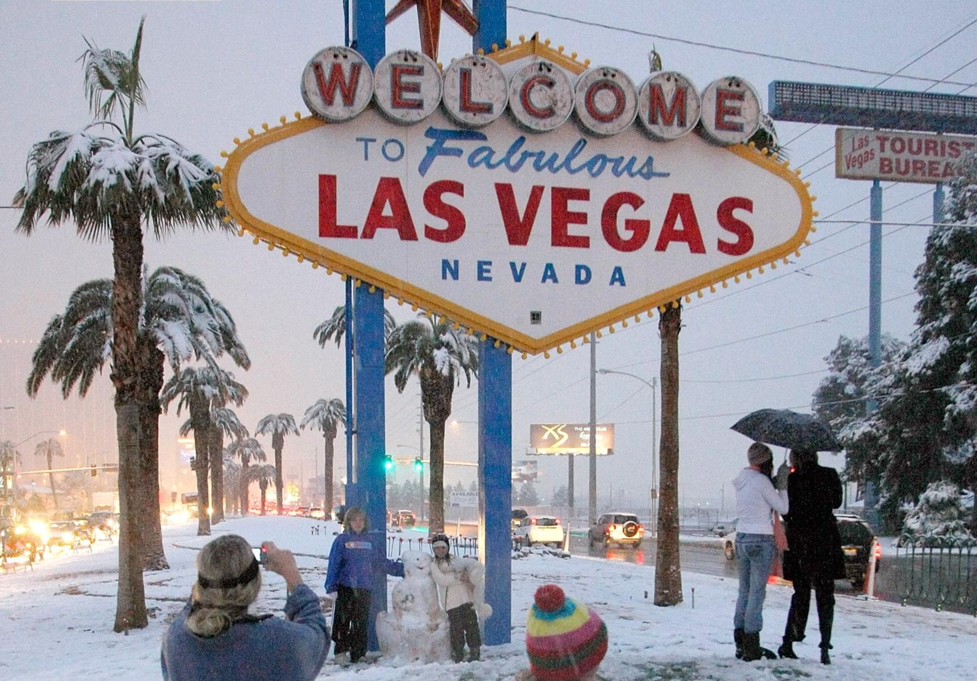 Le jour où Las Vegas a été recouverte de neige, du jamais-vu pour les habitants !