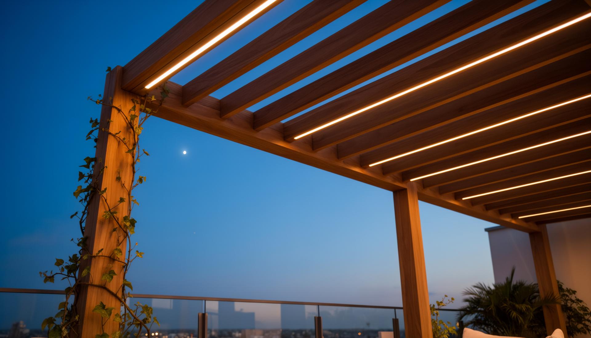 Les 4 meilleures pergolas bioclimatiques avec éclairage LED intégré