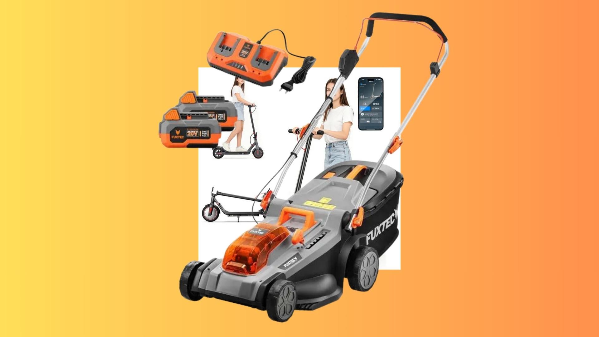 Cette tondeuse Fuxtec transforme votre jardin… les soldes s'occupent du prix