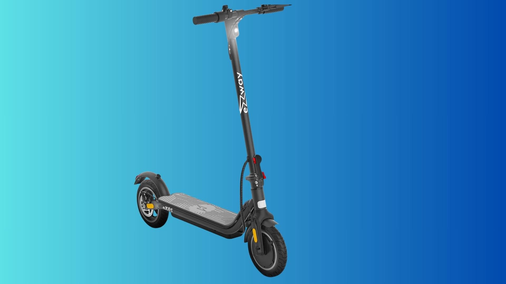Trottinette électrique EZWAY EX85 - 25 Km/h, 20 Km Autonomie, Batterie 21,6V 7,8Ah, Frein Disque, 15 Kg