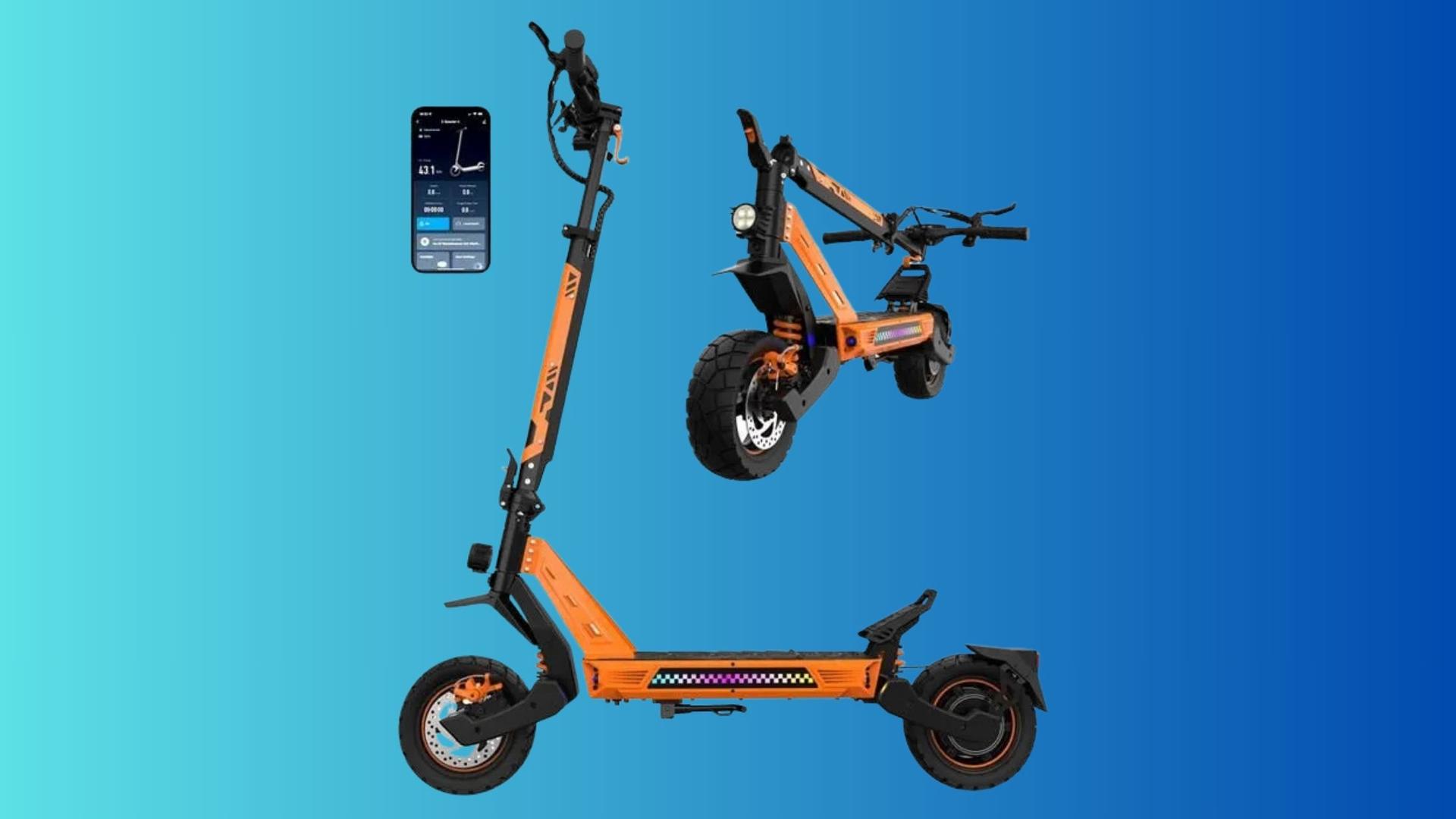 Son moteur affiche 1200 W, son prix perd 160 € : cette trottinette électrique frappe fort