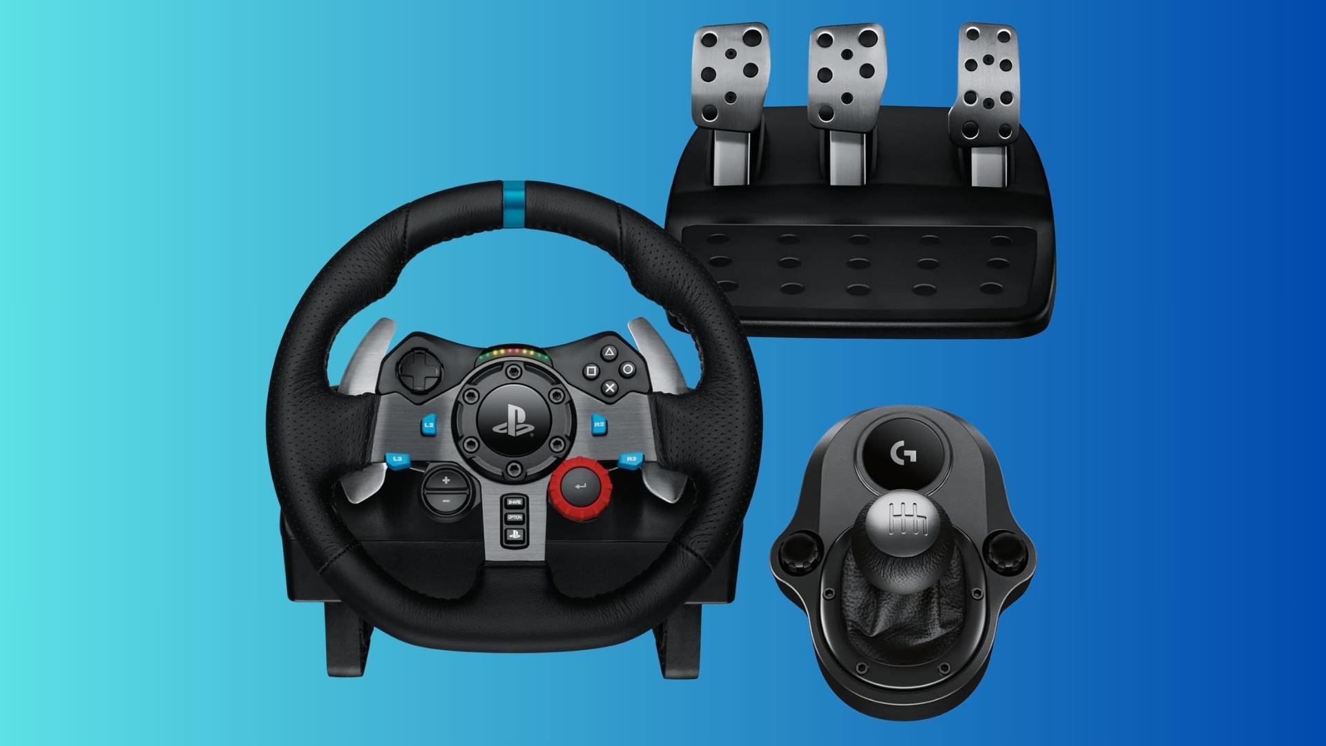 Retour de force, pédalier, levier : le volant de course Logitech G29 SE perd 32 % chez Amazon