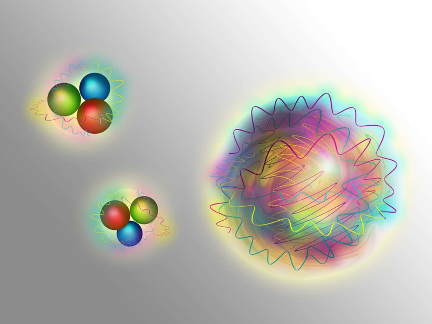 On a détecté des sortes de boules de « photons nucléaires », les glueballs !