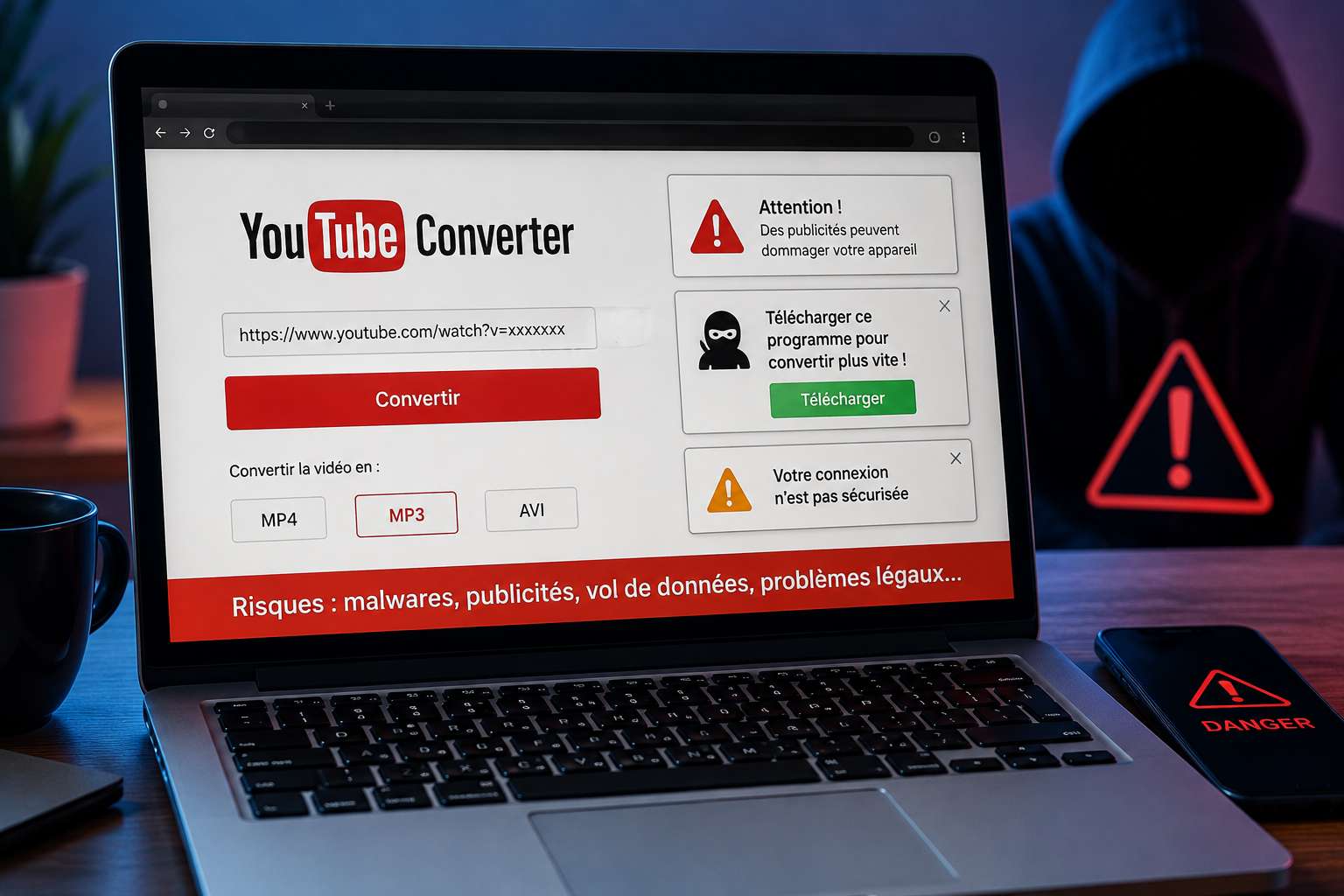 YouTube converter : pourquoi faut-il se méfier des convertisseurs en ligne ?