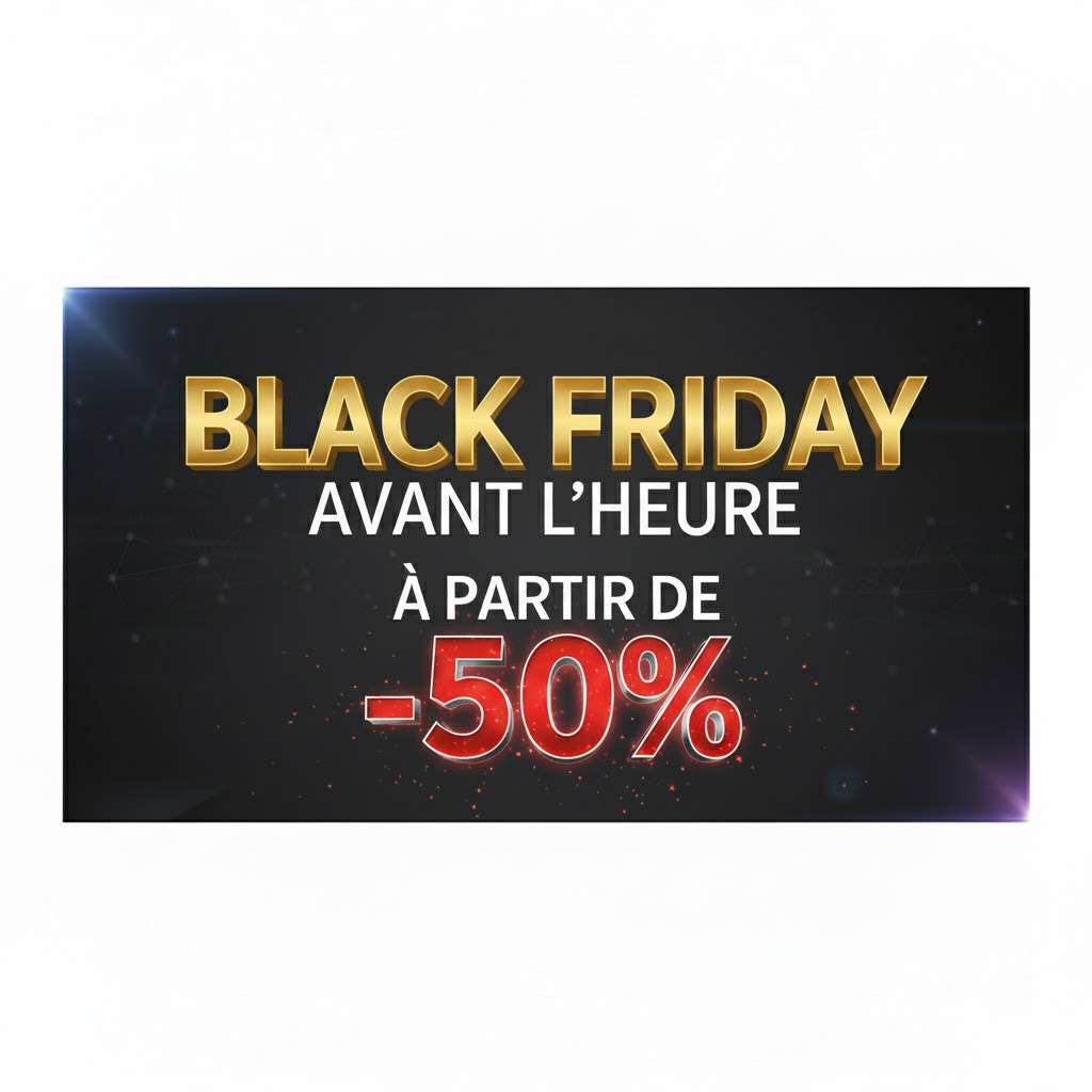 C'est le Black Friday avant l'heure : top 3 des offres à -50%, ne manquez pas ces bons plans de folie !