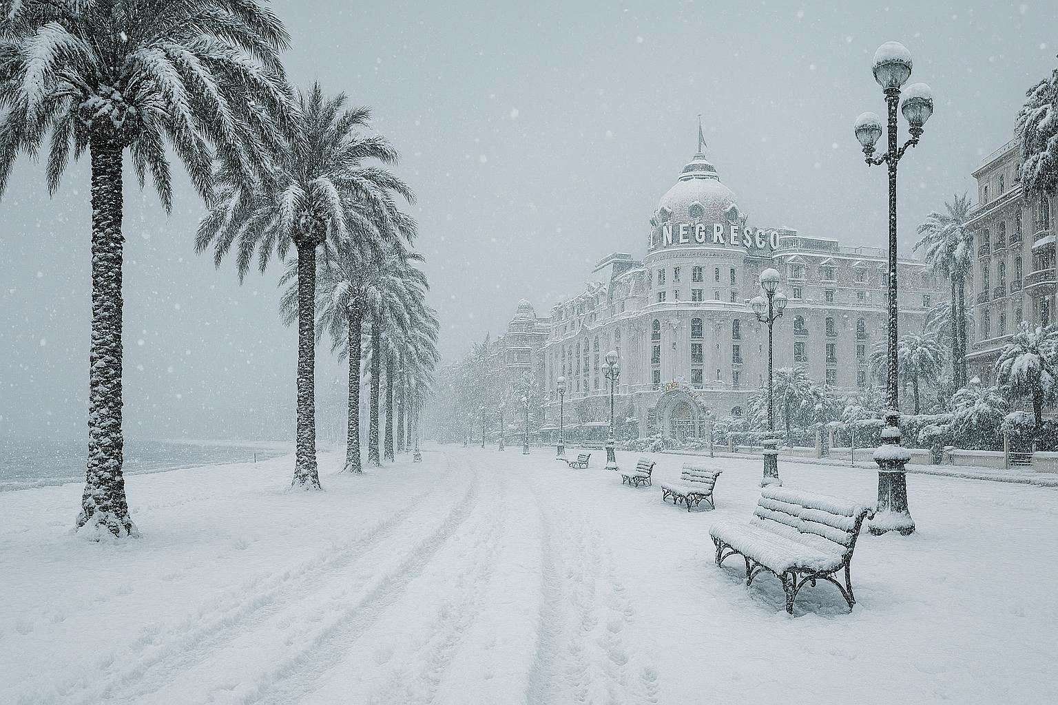 Le jour où la ville de Nice a été engloutie sous la neige