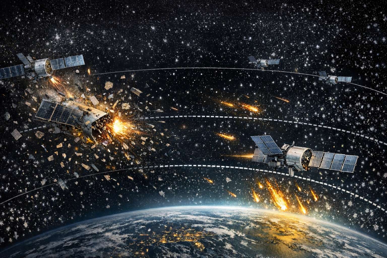 Collision en vue : SpaceX va descendre l’orbite de plusieurs milliers de satellites pour éviter la catastrophe !