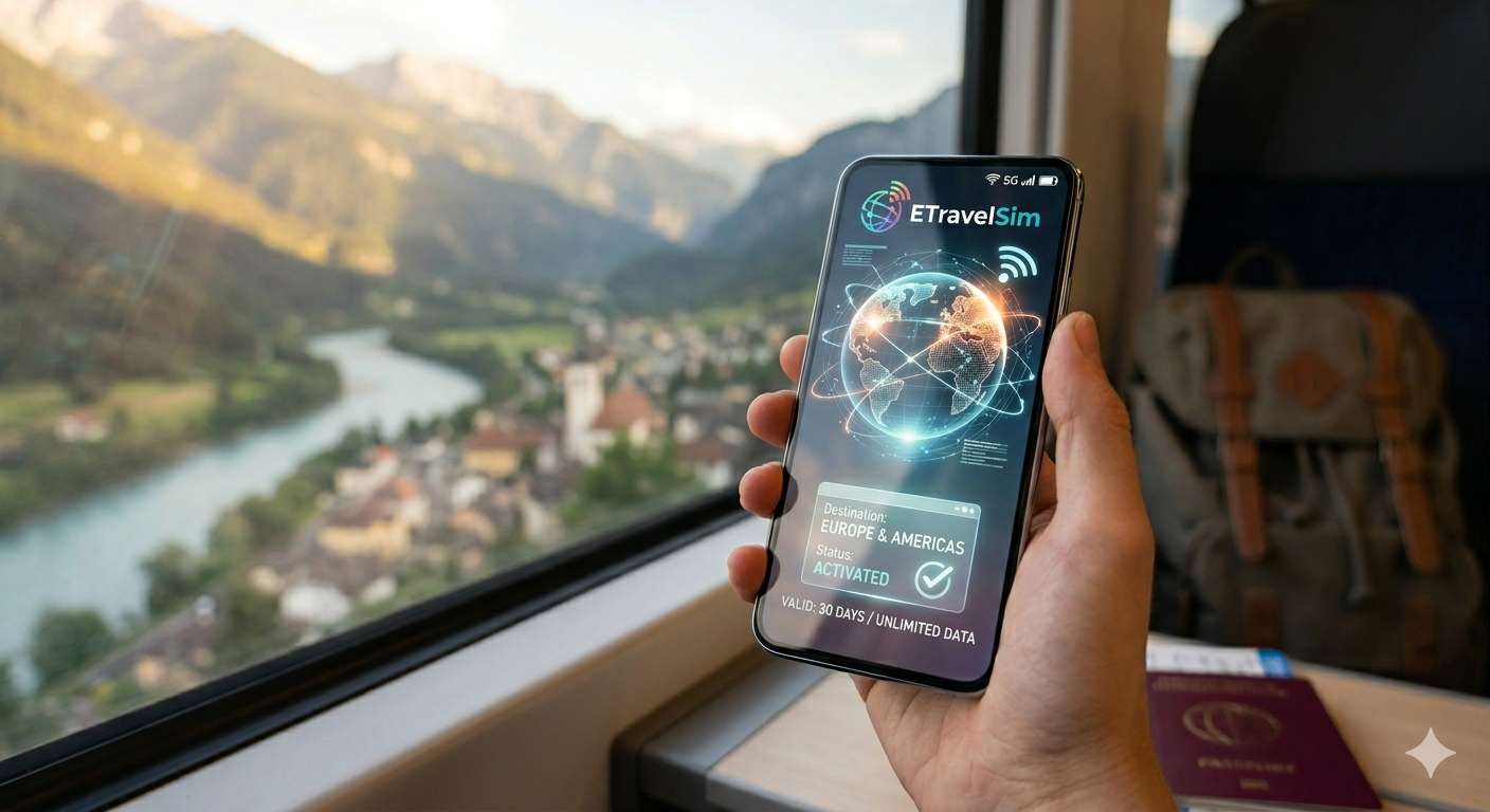 Voyage en Europe ou ailleurs : ETravelSim couvre plus de 190 pays dès 3,95 ¬