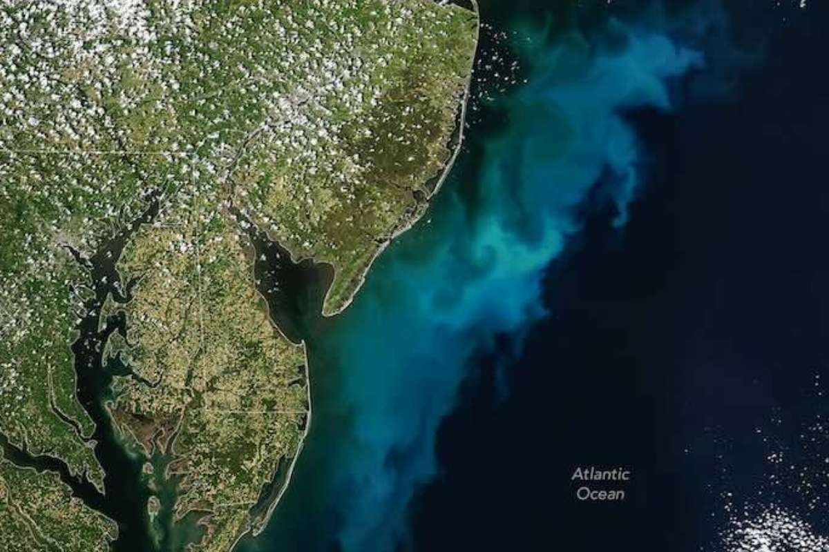 Voici l'étonnant phénomène océanique observé par la Nasa depuis l'espace au large de la côte est américaine