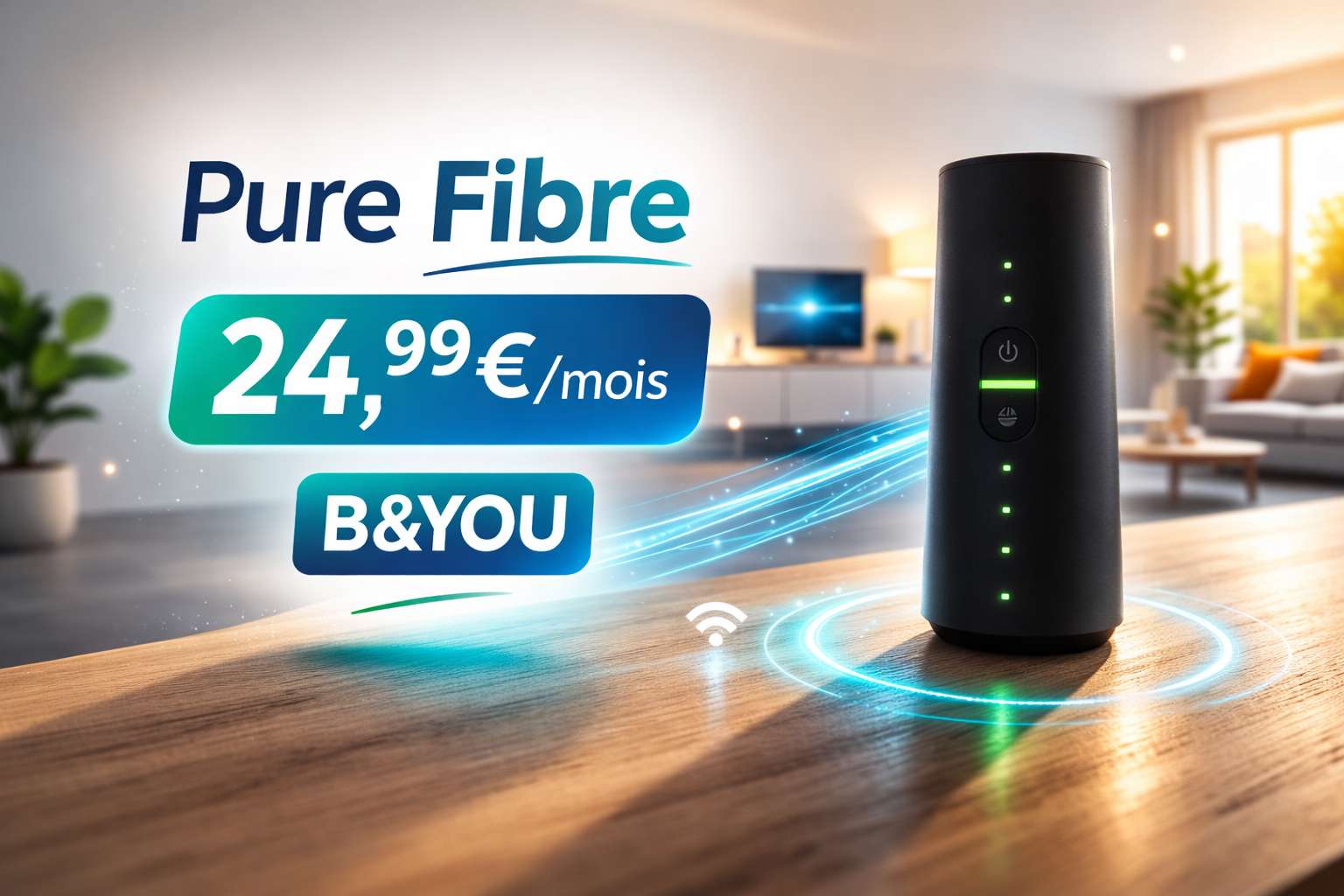 Pure Fibre B&YOU : l’offre qui remet la vitesse au centre du jeu