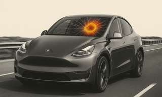 « C’était totalement inattendu » : sa Tesla prend un choc venu du ciel et le pare-brise commence à fondre !