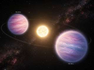 Ces 2 planètes géantes à 1 110 années-lumière sont moins denses que la barbe à papa : les astronomes cherchent l’explication