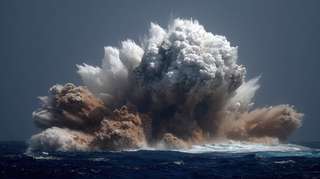 Une éruption intense secoue ce volcan sous-marin sous 560 mètres d’eau et c’est visible depuis l’espace !